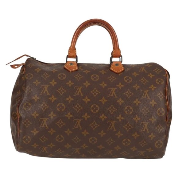 LOUIS VUITTON Monogram Speedy 35 Hand Bag M41524 LV Auth 137076 - Picture 2 of 16